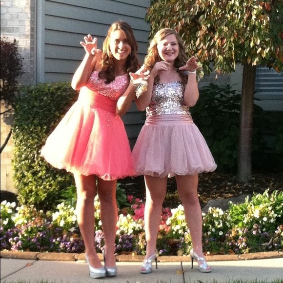 Sparkly Pink Cocktail Dress - Picture 2 of 4